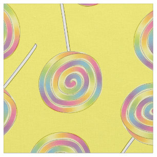 Tecido Cotovelo-cotovelo bonito, Lollipops Kids Candy