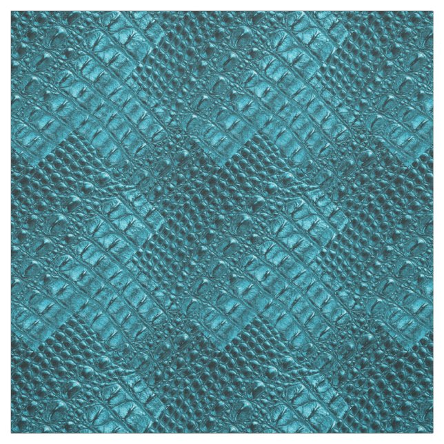 Tecido couro feminino do jacaré do azul de turquesa da (Modelo)