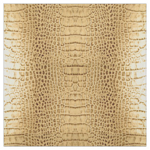Tecido couro marrom Dourado do sudoeste do jacaré