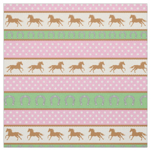 Tecido Cowgirl Cute Baby Nursery Country Crianças Cavalo