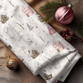 Tecido Cozy Home Christmas Pink ID985