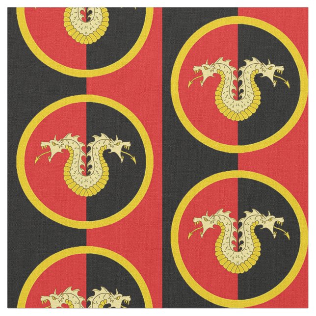 Tecido Crachá de Laire Populace do SCA Dragon (Detalhe)