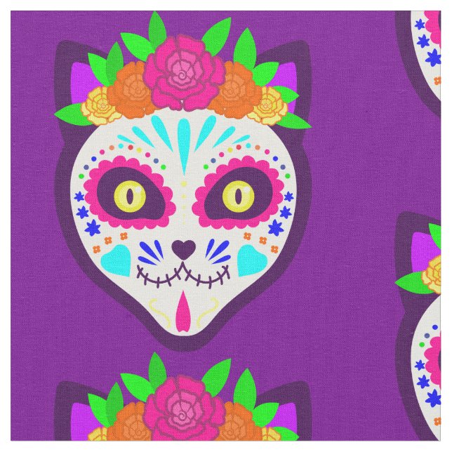 Tecido crânio de gato-de-porco mexicano (Detalhe)