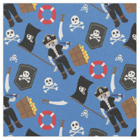 crânio de gato pirata azul