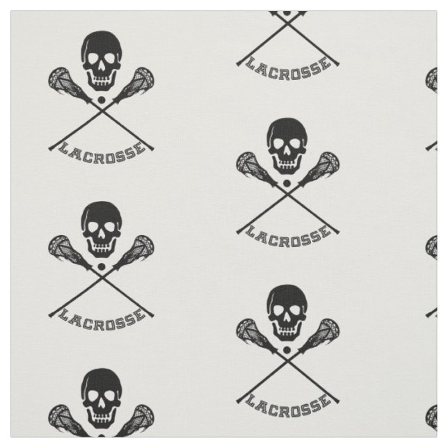 Tecido Crânio e Bastões de Lacrosse (Modelo)