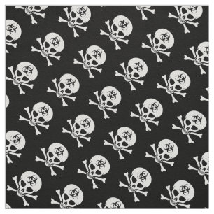 Tecido Crânio e Crossbones do Biohazard
