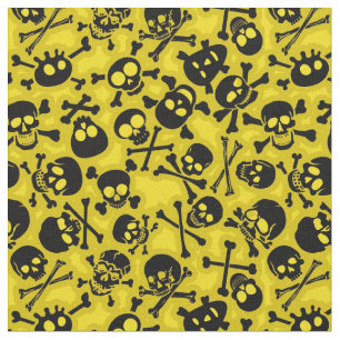 Tecido Crânio & teste padrão dos Crossbones