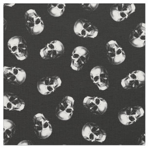 Tecido Crânios Gótico Halloween