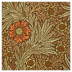 Tecido Cravo-de-defunto de William Morris, Brown de cobre