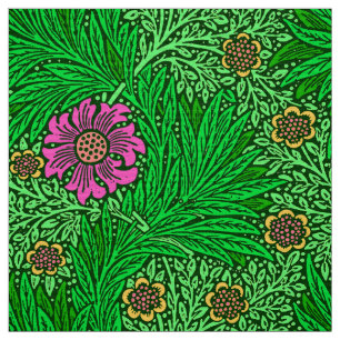Tecido Cravo-de-defunto de William Morris, verde