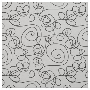 Tecido Crazy Spiral Lines preta + seu histórico e ideias