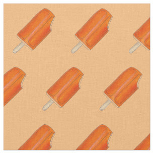 Tecido Creamsicle Laranja Creme Sorvete