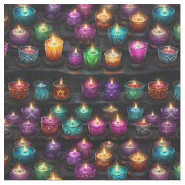 Tecido Create Your Own Colorful Altar Candles Black