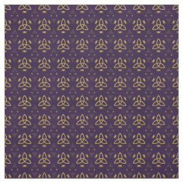 Tecido Create Your Own Gold Triquetra Moon Goddess Purple