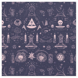 Tecido Create Your Own Mauve Pagan Symbols Purple