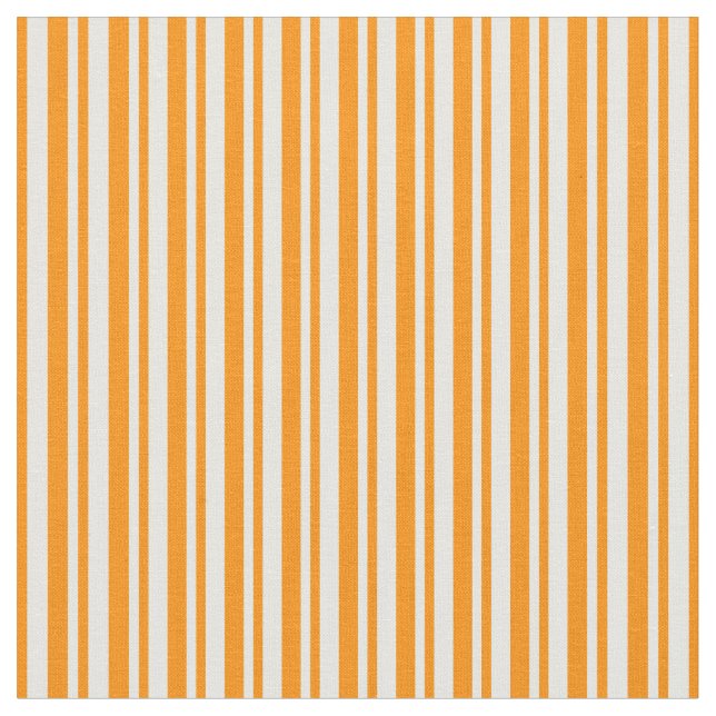 Tecido Creme da Casa da Moeda e Stripes Laranja Escuras (Detalhe)