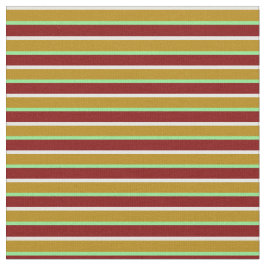 Tecido Creme de Mint, Goldenrod Escuro, Linhas Verde e Ma