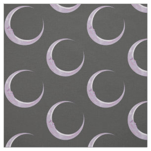 Tecido crescente da lua do Lilac