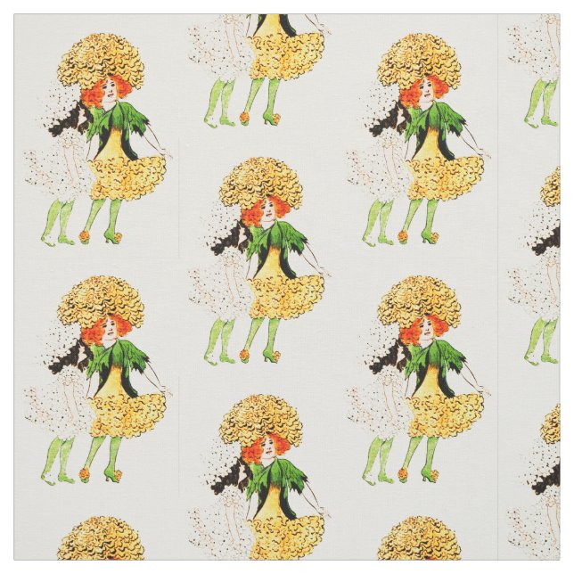 TECIDO CRIANÇA DE FLOR - TESTE PADRÃO FEERICAMENTE FLORAL (Modelo)