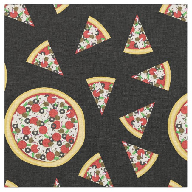 Tecido Crianças de Comida de pizza doce (Detalhe)