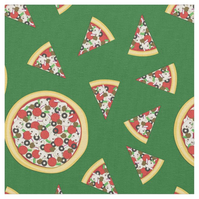 Tecido Crianças de Comida de pizza doce (Detalhe)