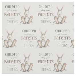 Tecido Crianças Obedecem Seus Pais-Col 3:20