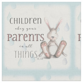 Tecido Crianças Obedecem Seus Pais - Col. 3:20