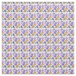 Tecido Crie Seus Próprios Cristais Roxos e Dourados