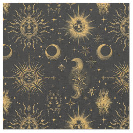 Tecido Crie sua própria lua celestial surreal e estrelas