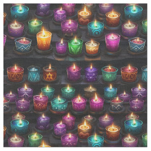 Tecido Crie suas próprias velas coloridas para altar Pret