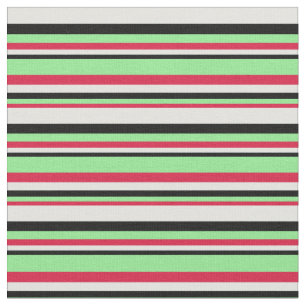 Tecido Crimson, Verde Claro, Preto e Cano Claro