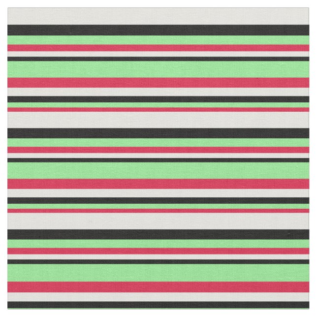 Tecido Crimson, Verde Claro, Preto e Cano Claro (Detalhe)