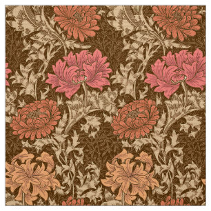 Tecido Crisântemos, Brown e oxidação de William Morris