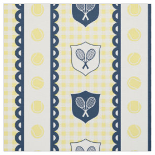Tecido Crista de Tênis Preppy Gingham - Amarelo e Azul-Ma