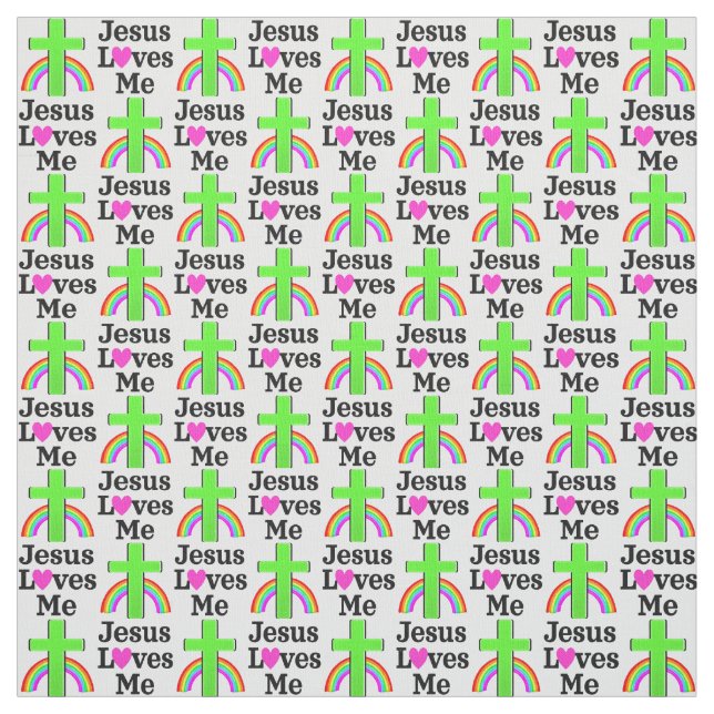 TECIDO CRISTÃO E JESUS RELIGIOSO ME AMA (Modelo)