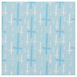 Tecido cruz invertida de cabeça para baixo azul pastel
