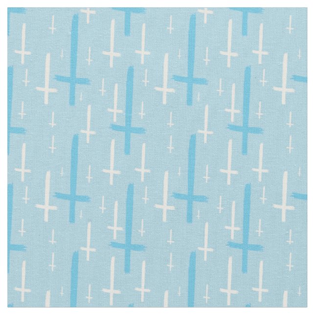 Tecido cruz invertida de cabeça para baixo azul pastel (Detalhe)