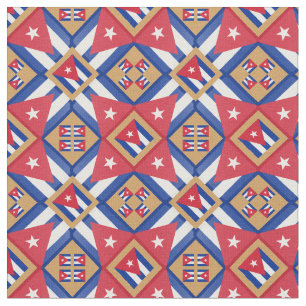 Tecido cubano Flag & Trendy Cuba - GLD