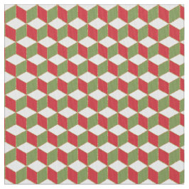 Tecido Cubos Ilusões de humor natalício