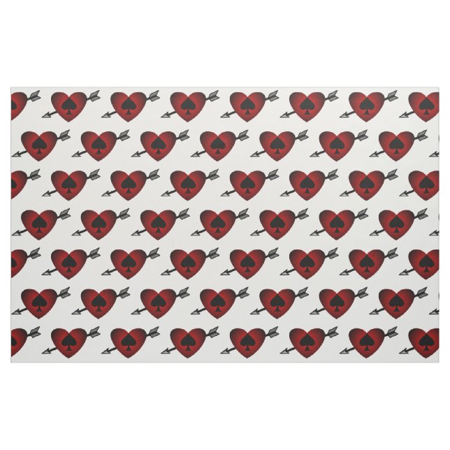 Tecido Cupid Heart Black Spade Thunder_Cove (Fat Quarter)
