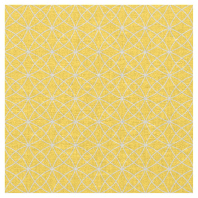 Tecido Curvas Entrelaçadas em Amarelo (Detalhe)