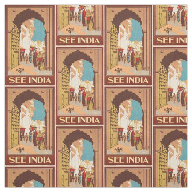 Tecido customizável do viagem de India do vintage (Modelo)