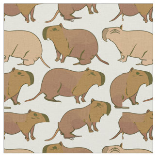 Tecido Cute Capybara