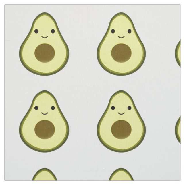 Tecido Cute Kawaii Avocado (Modelo)