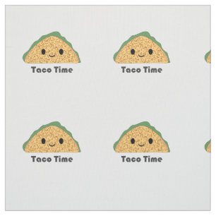 Tecido Cute Kawaii Taco Time Taco