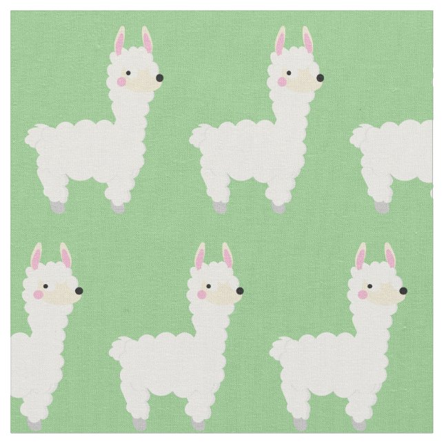 Tecido Cute Llama Crianças Bebê (Detalhe)