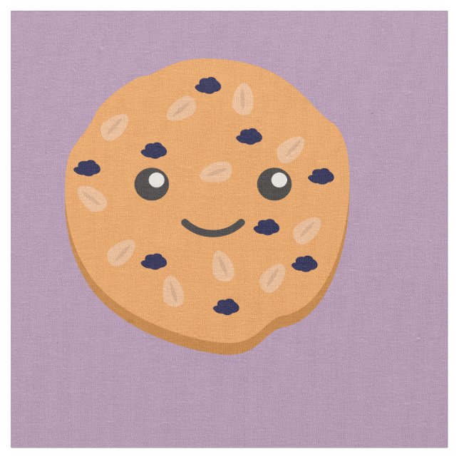 Tecido Cute Oatlight Raisin Cookie (Detalhe)
