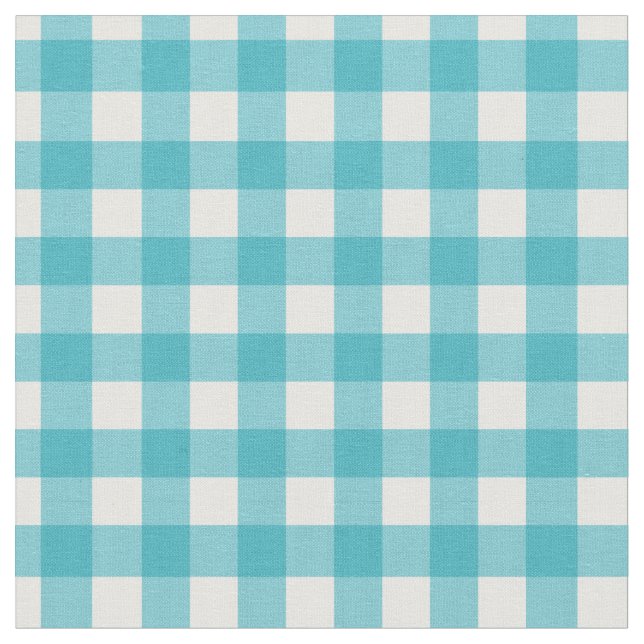 Tecido Cute Teal Gingham (Detalhe)