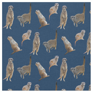 Tecido da agitação de Meerkat (marinho)