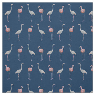Tecido da agitação do flamingo (marinho)